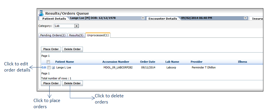 Order Processing Radiology Working With Unprocessed Orders